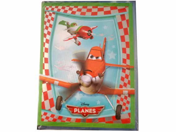 Disney Ευχετήρια Παιδική Κάρτα Γενεθλίων 23x30.5cm με θέμα Αεροπλάνα, 53419