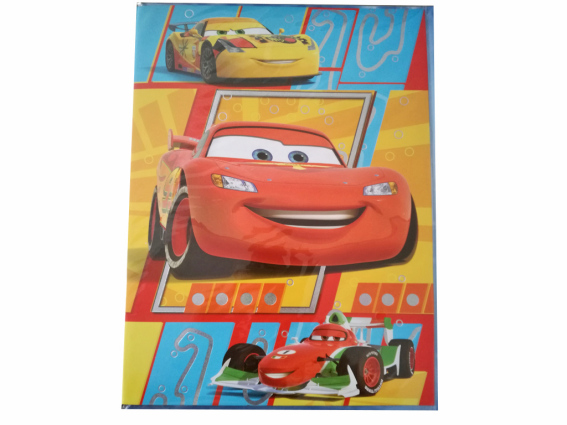 Disney Ευχετήρια Παιδική Κάρτα Γενεθλίων 23x30.5cm με θέμα Αυτοκίνητα Cars, 53419