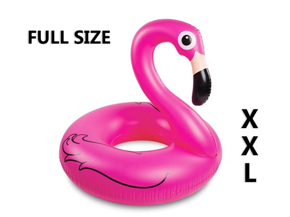 Flamingo Φλαμίνγκο  Διακοσμητικό Φουσκωτό Θαλάσσης Σωσίβιο 110x93cm, V0300374