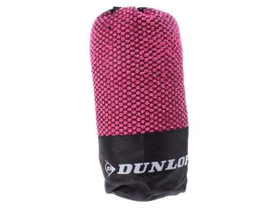 Dunlop Sport Πετσέτα γυμναστηρίου 80x40cm με Πρακτική Θήκη, 15810 Χρώμα Ροζ