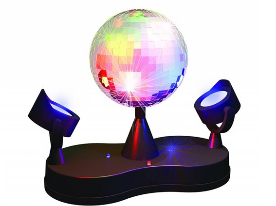 Party Fun Lights Disco Μπάλα 15cm με Προβολείς Led 25.5x12.5x22.5cm, 86521