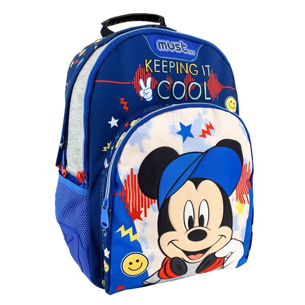 Σχολική Τσάντα Πλάτης Δημοτικού Disney Mickey Mouse Keeping It Cool Must 3 Θήκες