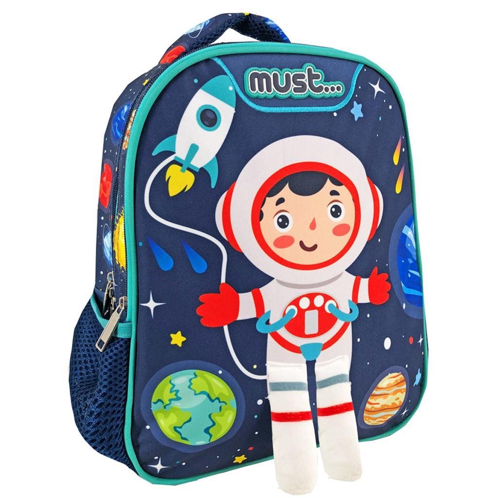 Must Charmy Astronaut Σχολική Τσάντα Πλάτης Νηπίου με 2 Θήκες