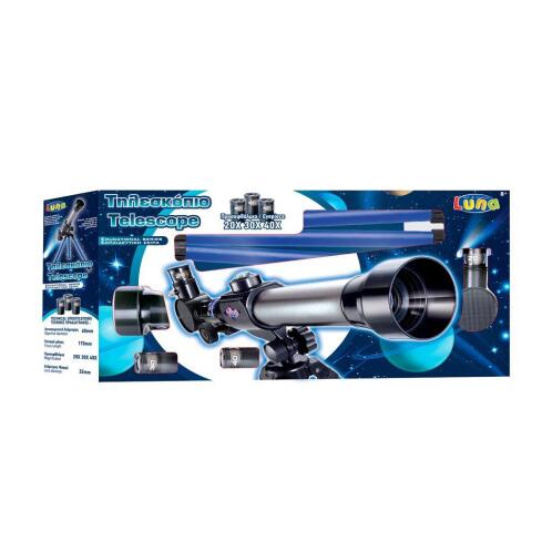 Τηλεσκόπιο Luna Toys 20x/30x/40x Διαμ. 60mm - Φακ. 32mm