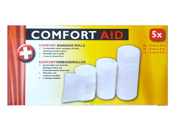 Comfort Aid Σετ Επίδεσμοι 5τμχ 8x400cm