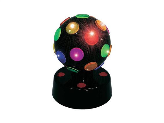 Party Fun Lights Disco Μπάλα 10cm LED σε μαύρο χρώμα, 86019