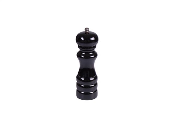 Ξύλινος Μύλος μπαχαρικών κατάλληλος για πιπέρι και αλάτι σε Μαύρο χρώμα, 16.5 cm, EKO 650083