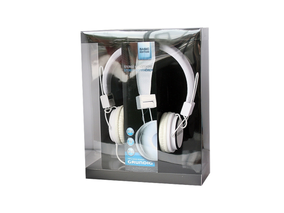 Ρυθμιζόμενα Στερεοφωνικά Ακουστικά On-Ear με Πλεκτό Περίβλημα Στέκας, Grundig Neon Cloth 52670 Λευκό
