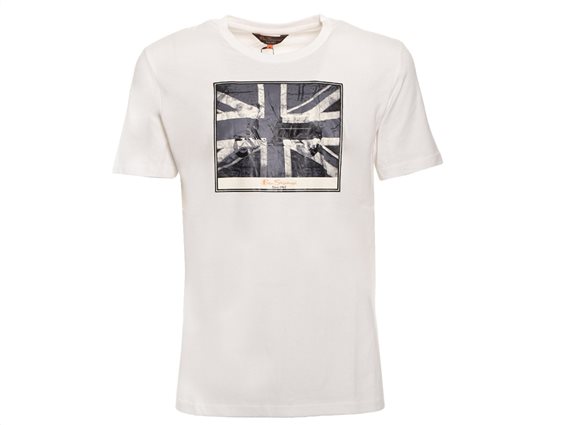 Ben Sherman Ανδρικό T-Shirt σε Λευκό Χρώμα, Short Sleeve Polo 52211-010 Large