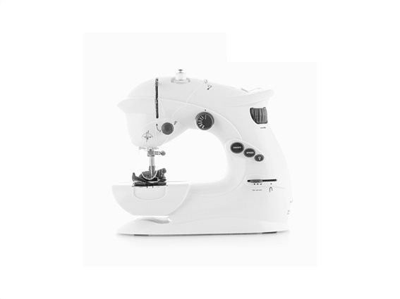 Ραπτομηχανή Συμπαγής Sewing machine 6V 1000 mA με 2 ταχύτητες σε Λευκό χρώμα 26x23x12cm, Innovagoods