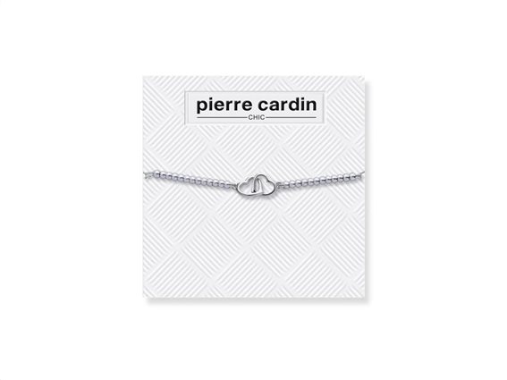 Pierre Cardin Pcc7744 Βραχιόλι Από Κράμα Ασημιού Σχέδιο Καρδιές Που Ενώνονται Μήκους 16 Cm