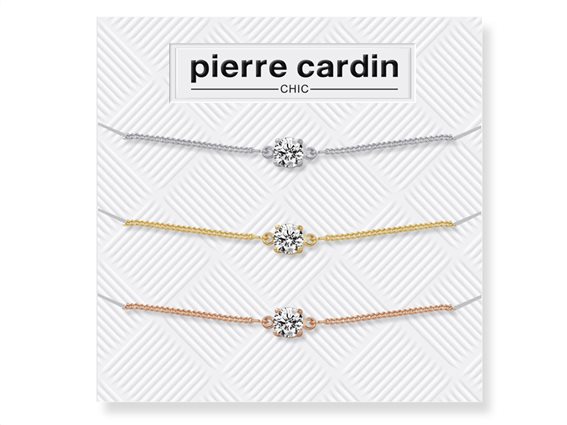 Pierre Cardin Gift Set Pcc7609  3 Τεμ. Από Κράμα Ασημιού Με Τετράγωνη Πέτρα Στο Κέντρο…