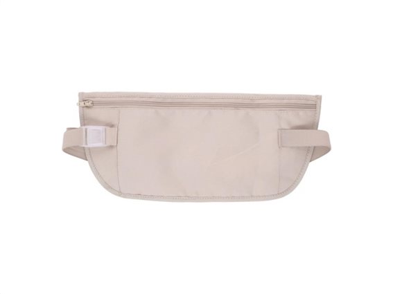 Dunlop Τσάντα Ταξιδίου για την μέση και Ελαστική ζώνη 66cm σε Μπεζ χρώμα, 30x13cm, Travel Bag
