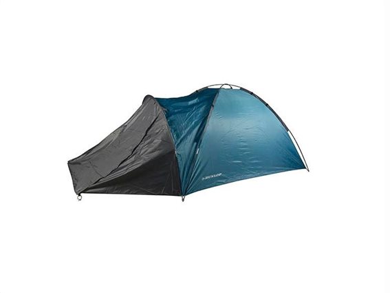 Dunlop Σκηνή 4 ατόμων για Εξοχή και Κάμπινγκ (Camping) 210x250x130cm σε Μπλε χρώμα