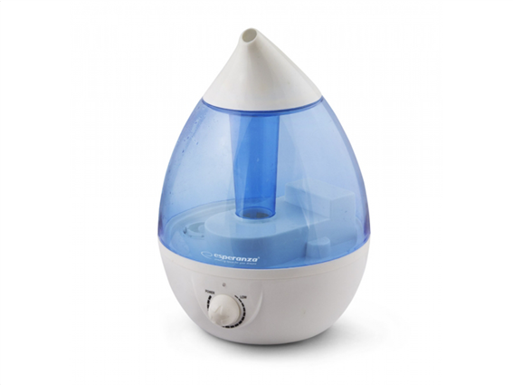 Esperanza Υγραντήρας Cool V Apor 2,6L με LED φωτισμό σε λευκό-γαλάζιο χρώμα EHA005