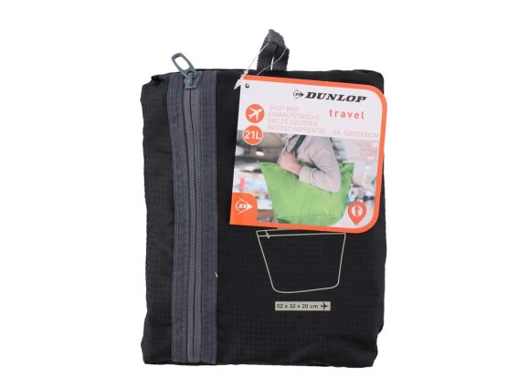 Dunlop Τσάντα Ταξιδίου με Φερμουάρ, 52x32x20cm, Travel Shop Bag Μαύρο