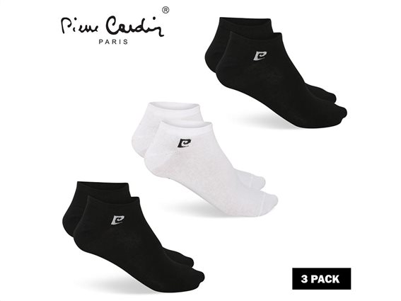 Pierre Cardin Ανδρικές Κάλτσες Σετ 3 τεμαχίων σε μαύρο και άσπρο χρώμα, 39-42