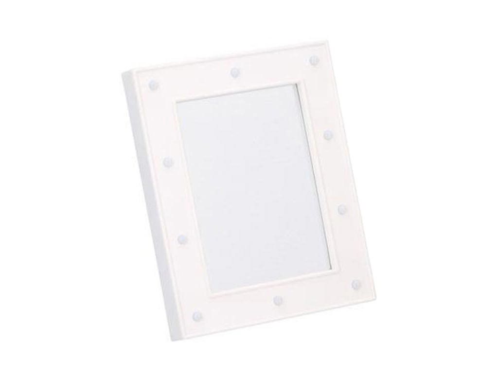 Arti Casa Διακοσμητικός Τετράγωνος Καθρέπτης με LED Φως 23.7x18.7x2.9cm Λευκό