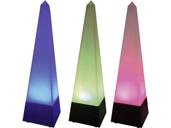 Party Fun Lights Διακοσμητικό φωτιστικό πυραμίδα, με εναλλασσόμενο led φωτισμό, 230V,  43x11x11.3 cm