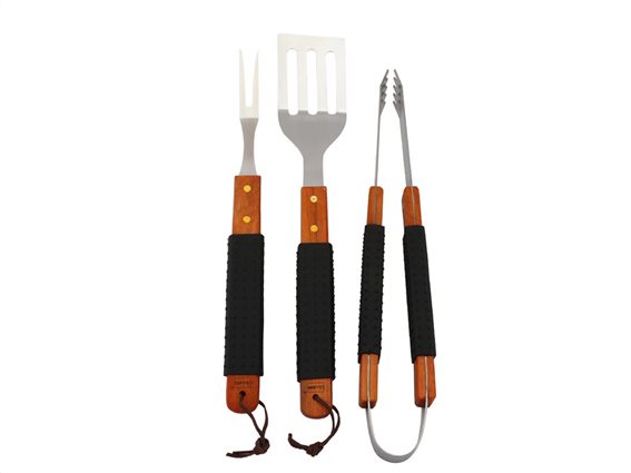 Blaumann σετ εργαλεία BBQ Barbeque με πιρούνα, σπάτουλα και λαβίδα, 3 τεμαχίων, BL-3113