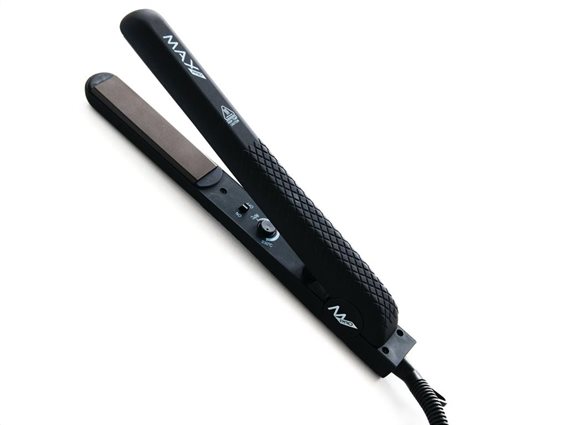 Max Pro Επαγγελματικό Ισιωτικό Σίδερο Μαλλιών με Κεραμικές πλάκες σε Μαύρο χρώμα, Gloss Straightener