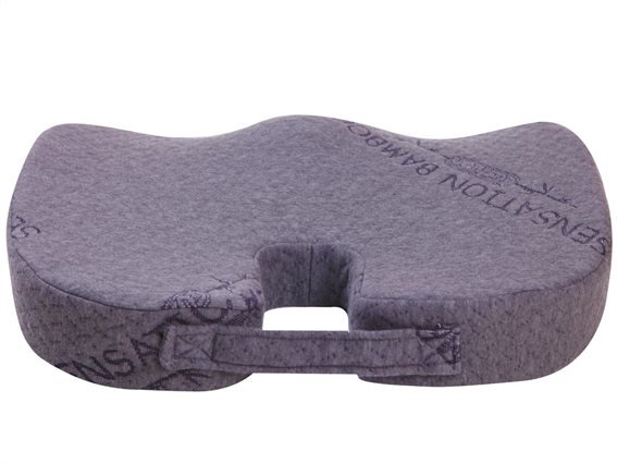 Herzberg Ανατομικό Μαξιλάρι Καθίσματος Memory Foam από Μπαμπού HG-8040