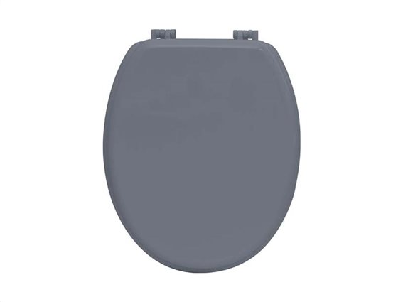 Πλαστικό καπάκι λεκάνης μπάνιου σε Γκρι χρώμα, 45.6x37.2x5cm