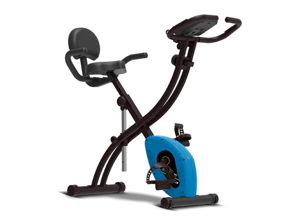 Στατικό Ποδήλατο Γυμναστικής με ψηφιακή οθόνη και βάση tablet, ST-X6 Μπλε