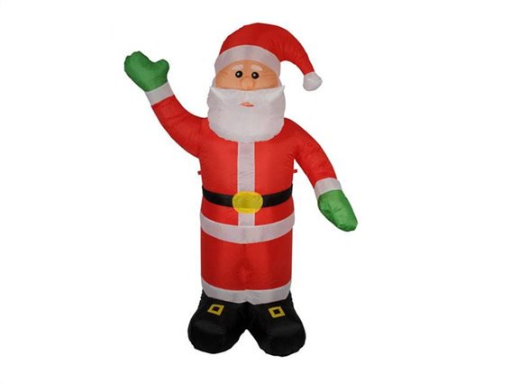 Christmas Gifts Διακοσμητικός Φωτιζόμενος Φουσκωτός Άγιος Βασίλης 180cm