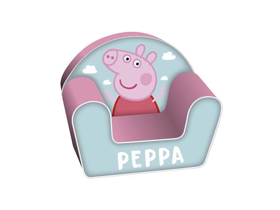 Παιδική Πολυθρόνα με θέμα Peppa σε ροζ χρώμα,  42x52x32 cm
