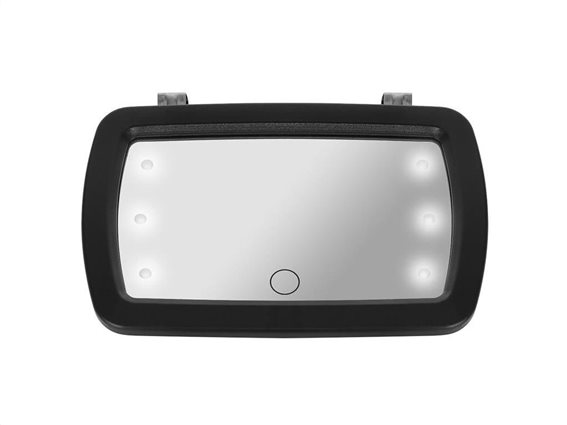 Καθρέφτης Αυτοκινήτου με LED φωτισμό για Έλεγχο του Μωρού, 18x11 cm