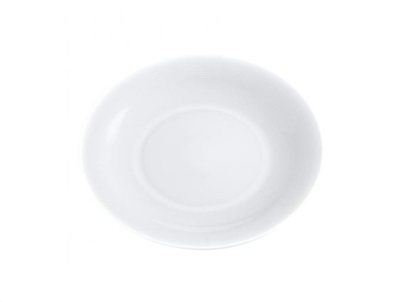 Pierre Cardin Πιάτο από Πορσελάνη διαμέτρου 25 cm σε λευκό χρώμα