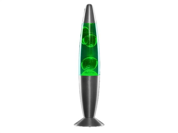 InnovaGoods Ρετρό Διακοσμητικό Λάμπα Λάβας 25W Lava Lamp σε πράσινο χρώμα, 8.5x34 cm