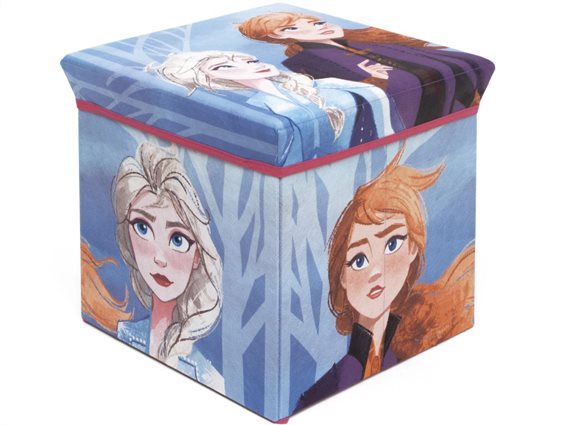 Aria Trade Πτυσσόμενο Κουτί Αποθήκευσης σκαμπό Frozen 2 30x30x30 cm