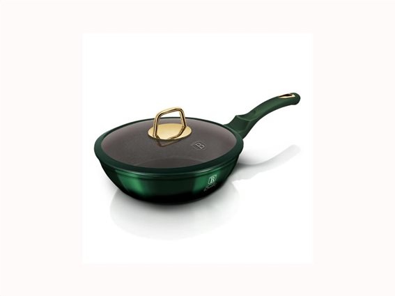 Berlinger Haus BH/6049 24cm βαθύ τηγάνι,Χρώμα Σμαράγδι, Σειρά Emerald