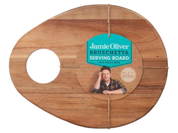 Jamie Oliver Ξύλινος Δίσκος Σερβιρίσματος Bruschetta Serving Board, 33x26 cm, 554964