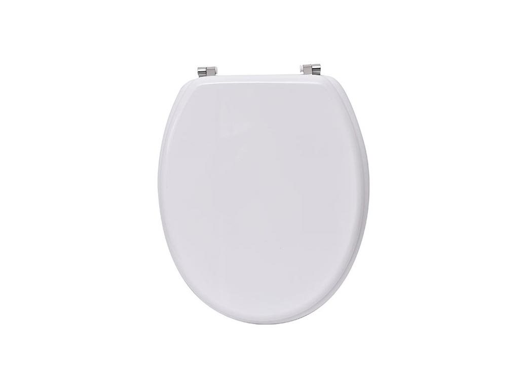 Καπάκι λεκάνης μπάνιου σε λευκό χρώμα, 46x37.5x5 cm