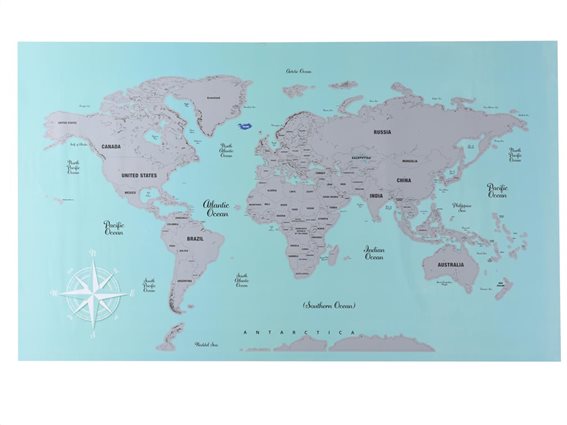 Aria Trade Παγκόσμιος Χάρτης Ξυστό 52x88cm Scratch Map