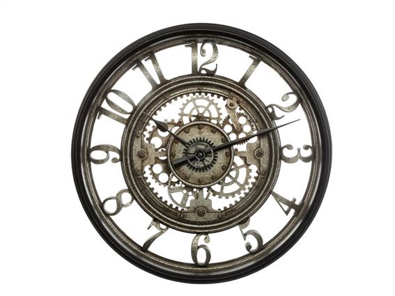 Aria Trade Αναλογικό ρολόι τοίχου κατάλληλο για διακόσμηση με διάμετρο 51 cm