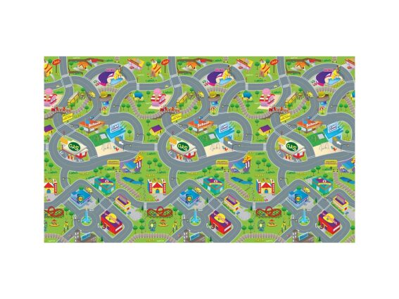 Παιδικό Αδιάβροχο Χαλάκι Παιχνιδιού με σχέδιο πόλη, 120x100x0.3 cm , Eddy toys Children's Playmat