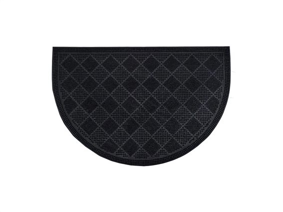 Πατάκι Χαλάκι εισόδου με γεωμετρικά σχέδια σε μαύρο χρώμα, 40x60 cm, Doormat