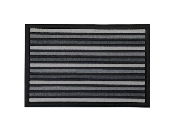 Πατάκι Χαλάκι εισόδου με σχέδιο ρίγες σε γκρι αποχρώσεις, 40x60 cm, Doormat with stripes grey