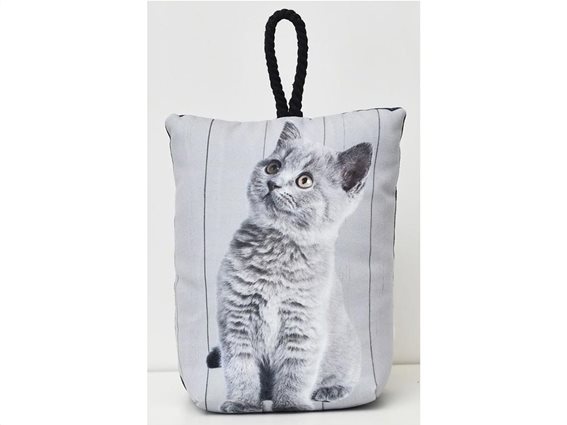 Στοπ Πόρτας σε σχήμα τσάντας με σχέδιο γάτα, Door stopper Chaton