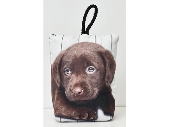 Στοπ Πόρτας σε σχήμα τσάντας με σχέδιο σκυλάκι, Door stopper Labrador