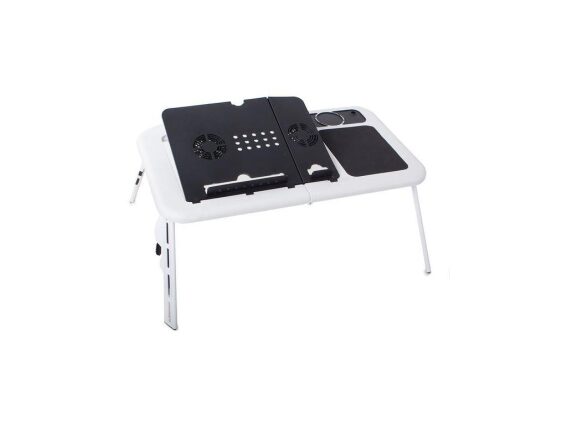 Φορητό Πτυσσόμενο Τραπεζάκι Laptop με Ανεμιστήρα, 56x31.5x22.5-29.5 cm, Laptop table