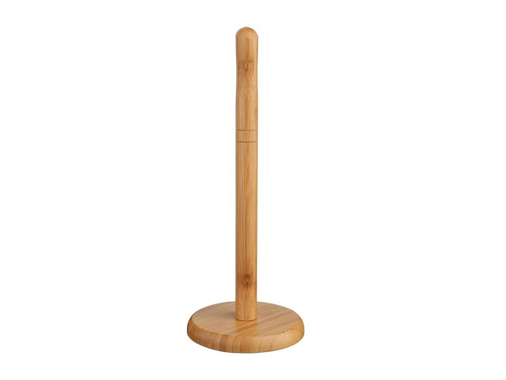 Bamboo Ξύλινη Βάση για ρολό κουζίνας σε φυσικό χρώμα, 12.5x32 cm, Kitchen Roll Holder