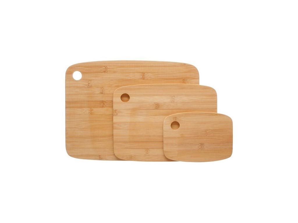 Bamboo Σετ Επιφάνειες Κοπής 3 τεμαχίων σε 3 διαφορετικά μεγέθη, Cutting board set
