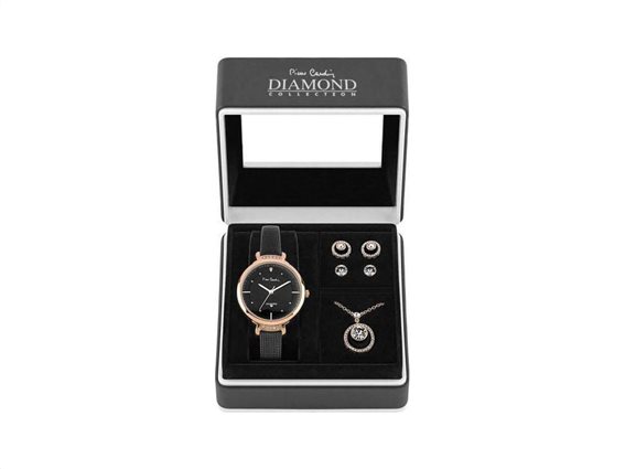 Pierre Cardin PCDX7903L7 Σετ συλλογή Κοσμημάτων με Γυναικείο Ρολόι, Gift set