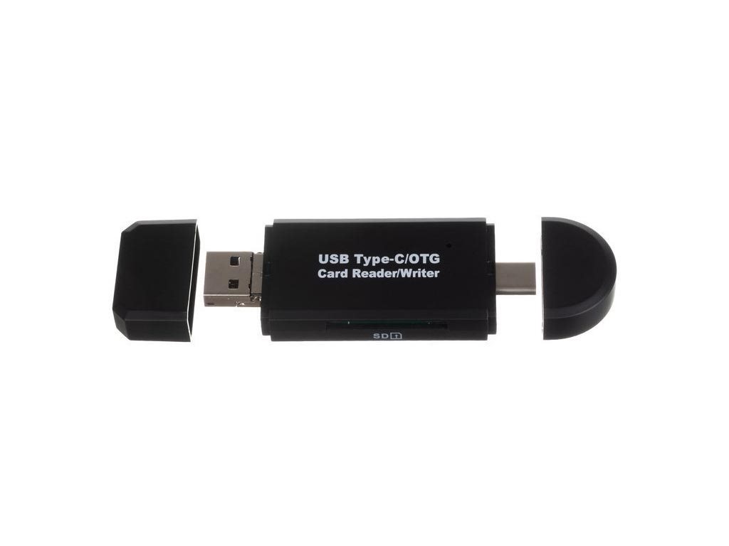 USB Card Reader ταχύτητας 480Mbps για κάρτες SD, Micro SD, Micro USB, USB, USB-C 3.1 type C