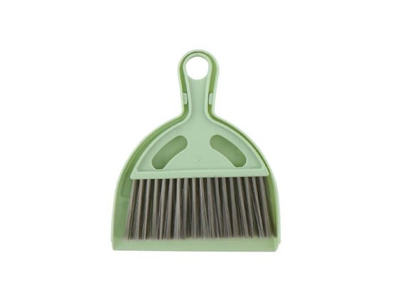 Σετ Σκουπάκι και Φαράσι με πλαστική λαβή, 24x32x8 cm, Dustpan and brush Πράσινο